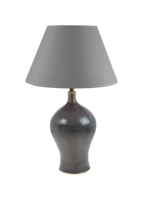 Lámpara de mesa de tadelakt gris