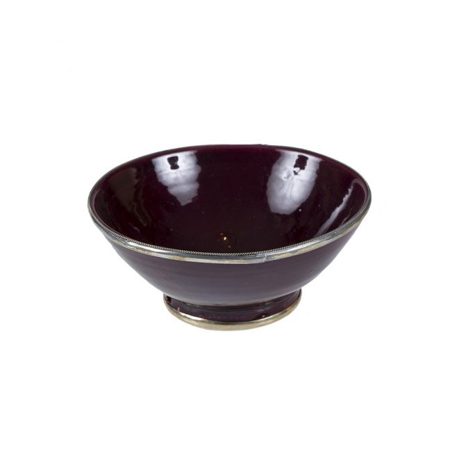 Enameled bowl ∅ 15 cm black The African Touch