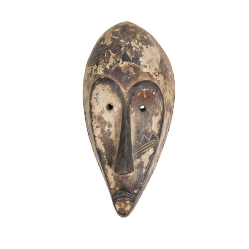 Máscara tradicional de arte primitivo africano