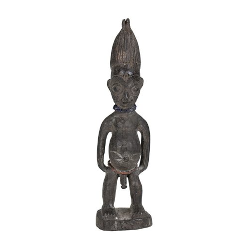 Wooden Ibeji with beads
