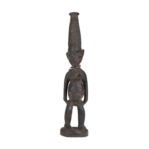 Wooden Ibeji with beads